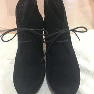 Paul Green Suede Tie Up Bootie 9.5